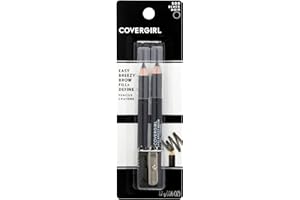COVERGIRL - Easy Breezy Brow Fill + Define Brow Pencil, Sharpener Included, Long-Lasting, Deeply Pigmented, Blendable Formula, 100% Cruelty-Free