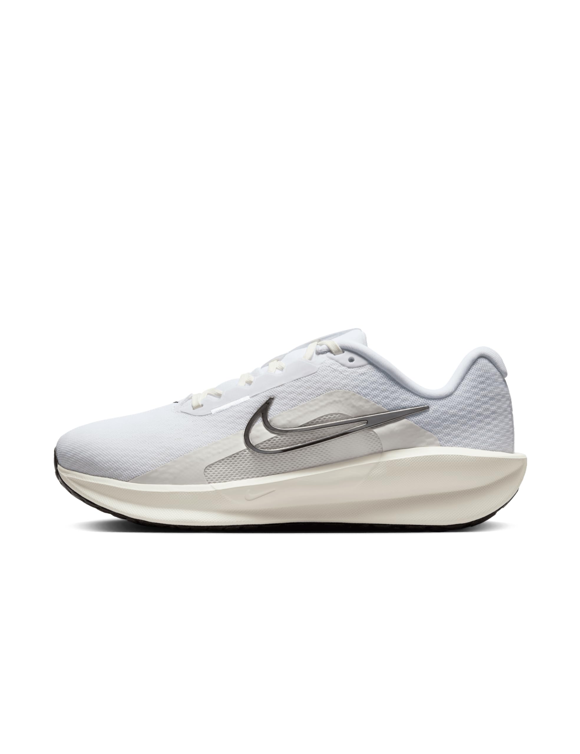 Nike Women's Downshifter 13 Road Running Shoes, White/White-Platinum Tint, 9.5 Extra Wide Image