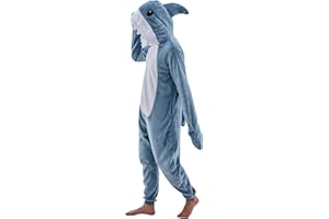 JUOLOET Unisex Adult Onesie Pajamas Animal One Piece Snug Fit Halloween Costume Sleepwear Homewear