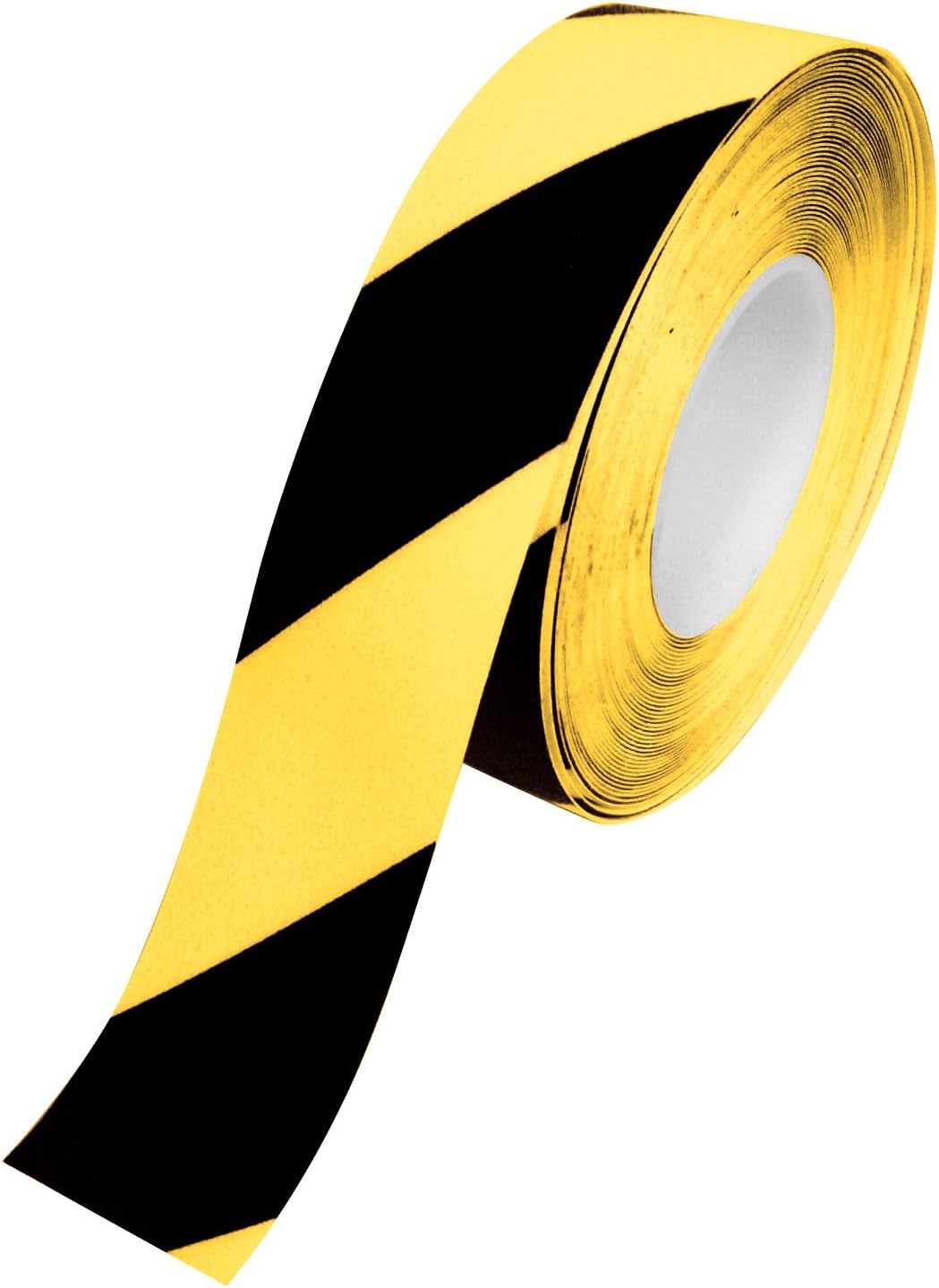 PermaRoute Yellow/Black Hazard Striped Floor Marking Tape, 2-Inch x 98 Foot Roll