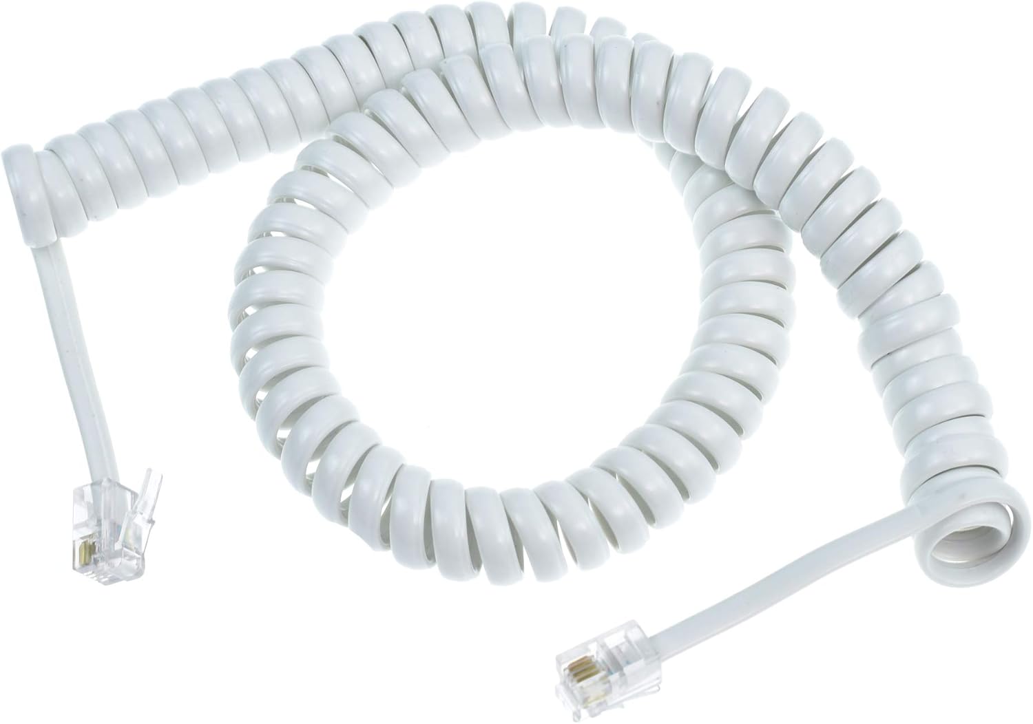 RJ11 4P4C Modular Telephone Handset Cable Receiver Coil