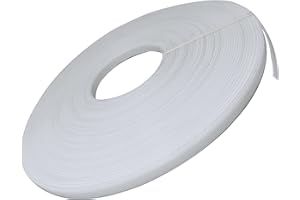 Warmadorn 50 Yard 6mm High Density Polyester Boning for Sewing Wedding Dress Corset,Bridal Gown,Lingerie,Nursing Cap, Party Gown, White (6mm)