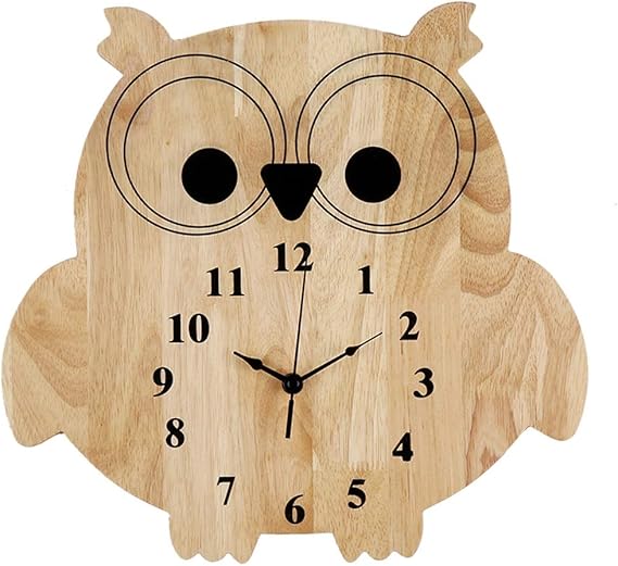 Amovz Reloj de Pared de Madera, silencioso, de Cuarzo, analógico, con
