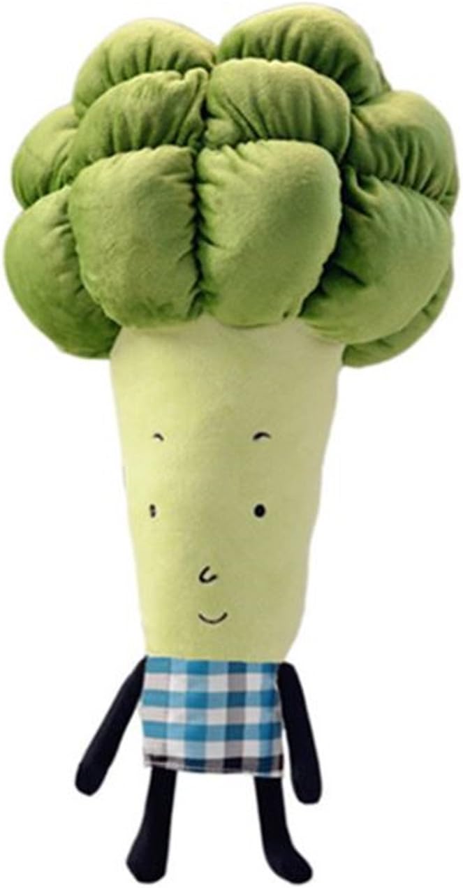 Leoyoubei Pre-Kindergarten Toys Soft Toys Lumbar Pillow/Plush Pillow,Creative Vegetables Broccoli, Vegetable Toy Plush Toys 21 Inch, Green