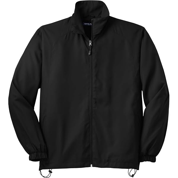 SPORT-TEK Unisex Full Zip Wind Jacket | Lightweight Zip Up