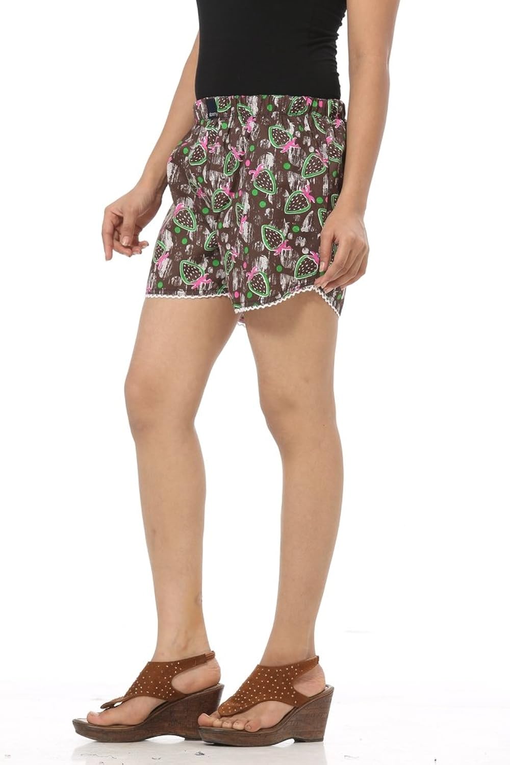 abony multicolor printed women's short