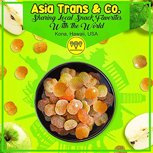 Asia Trans Sour Apple Gummies with Li Hing Mui Plum Powder Hawaiian