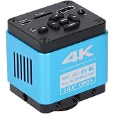 4K HD Microscope Camera 8.3MP 3840 x 2160 Resolution USB Industrial Microscope Camera for Digital Video and Photo