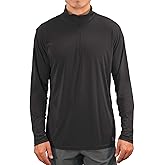 Reel Life Men's Jax Beach - Quarter-Zip Long Sleeve, Sun Shirts for Men, UPF 50+, Quick-Dry, Lightweight UV Shirts for Men