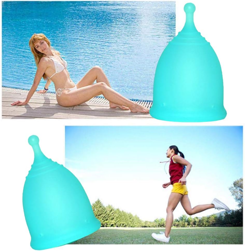 Menstrual Cups Multi Pack Heavy Flow Flexible Disposable Softcup Small Or Large Two Pack with Storage Silicone Soft Cups Menstrual Organic Cups Large: Health & Personal Care