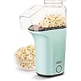 DASH Hot Air Popcorn Popper Maker with Measuring Cup to Portion Popping Corn Kernels + Melt Butter, 16 Cups - Aqua