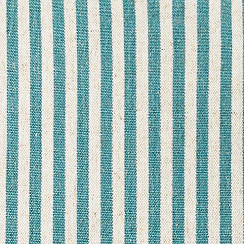 Amazon Brand – Ravenna Home Casual Striped Throw Pillow - 17 x 17 Inch, Teal