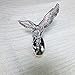 3D Car Front Cover Chrome Eagle Badge Car Cover for Auto Car Front Hood Ornament Emblems Silver-white