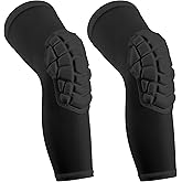 KRIYNAA Basketball knee pads, compression leg covers for teenagers and adults, wrestling knee pads, football volleyball, pickleball, weightlifting knee pads (1 pair) (Black, Small)