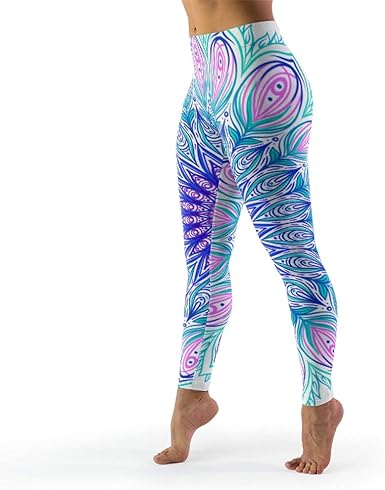 peacock yoga pants
