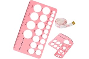 MEZHOBBY Silicone Nipple Ruler, Nipple Ruler for Flange Sizing Measurement Tool,Soft Flange Size Measure for Nipples, Breast Flange Measuring Tool Breast Pump Sizing Tool - New Mothers Musthaves（Pink）
