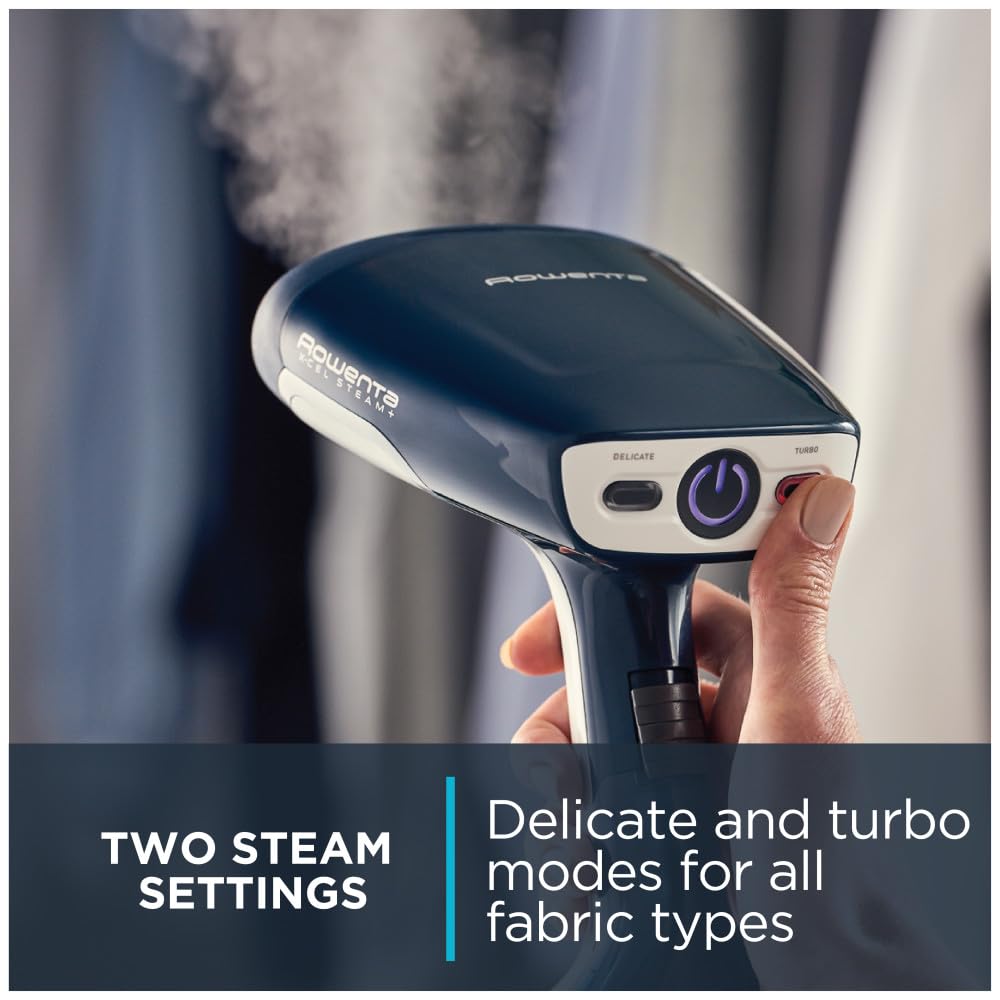 Rowenta X-Cel Plastic Handheld Steamer for Clothes 1600 watts 25-Second Fast Heat-Up & X-Cel Plastic Handheld Steamer for Clothes Medium 25-Second Fast Heat-Up