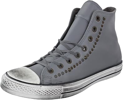 grey studded converse
