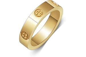 Yifnny Love Rings, Stainless Steel Couple Rings Rose Gold Love Friendship Ring fashion Silver Cross Ring Promise Rings Women 