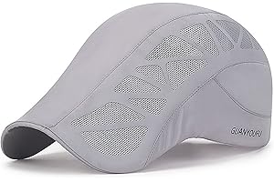 WULIQIUQIU Beret Style Quick Dry Baseball Cap for Men Mesh Sun Hat Outdoor Running Hat