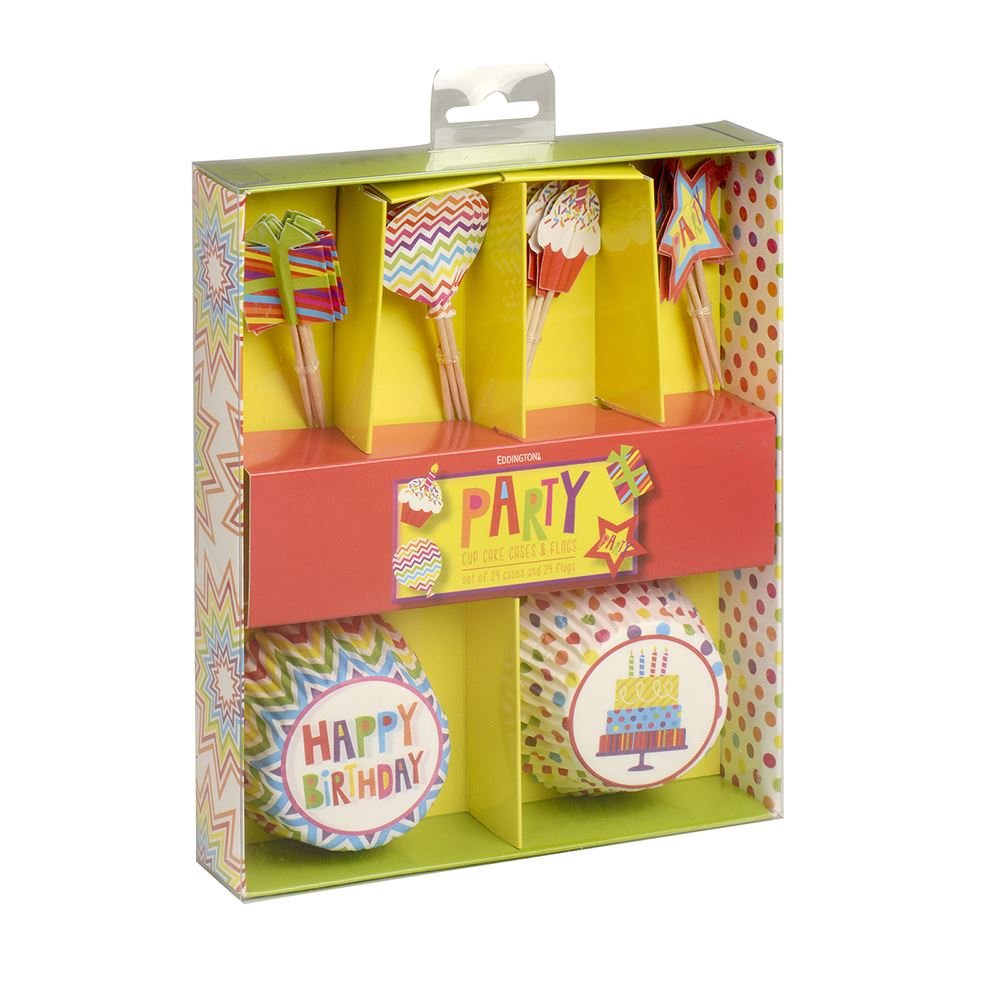 Birthday Party Cupcake Set - Happy Birthday Muffin Set