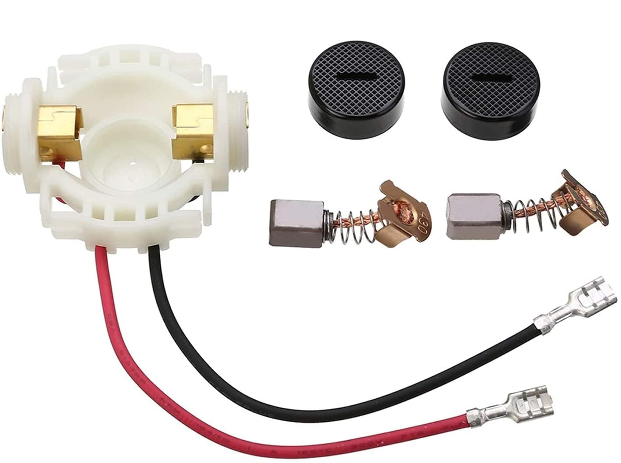 Pulchra Angle Grinder Carbon Brushes and Brush Holder Caps Set for Makita CB430 BGA452 DGA452 Cordless Angle Grinder