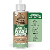 Uncle Todd's Wild Wash Biodegradable Soap, Camping Soap Ideal for Dishes, Body, Hands, and Clothes - 4oz