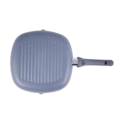 Wonderchef Granite Range Aluminium Grill Pan, 20cm,1.35L,Grey