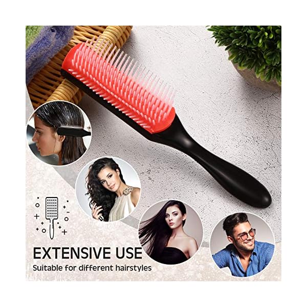 9-Row-Styling-Hairbrush-Cushion-Brush-Nylon-Bristle-with-Anti-static-Rubber-Pad-Hair-Tools-for-Blow-Drying-Hair-Styling-Detangling-Volumizing-Separating-Shaping-Defining-Curls-75-Inch-Long Patelai 9-Row Styling Hairbrush Cushion Brush Nylon Bristle with Anti-static Rubber Pad, Hair Styling Tools for Blow…