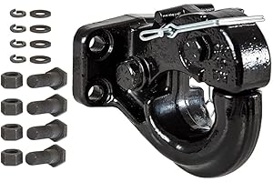 Buyers Products 10039 10 Ton Pintle Hook W/Mounting Kit, MGTW 20,000 Lbs Pintle Hitch, 4,000 Lbs MVL