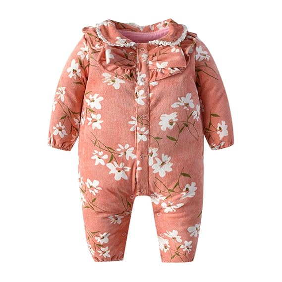 winter romper baby girl