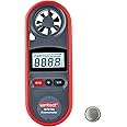 Wintact Handheld Anemometer, Digital Wind Speed Meter Gauge, Air Flow Velocity Tester with Measuring Wind Temperature 14℉ to