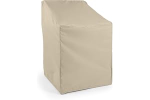 Covermates Outdoor Chair Cover - Water Resistant Polyester, Drawcord Hem, Mesh Vents, Seating and Chair Covers-Khaki