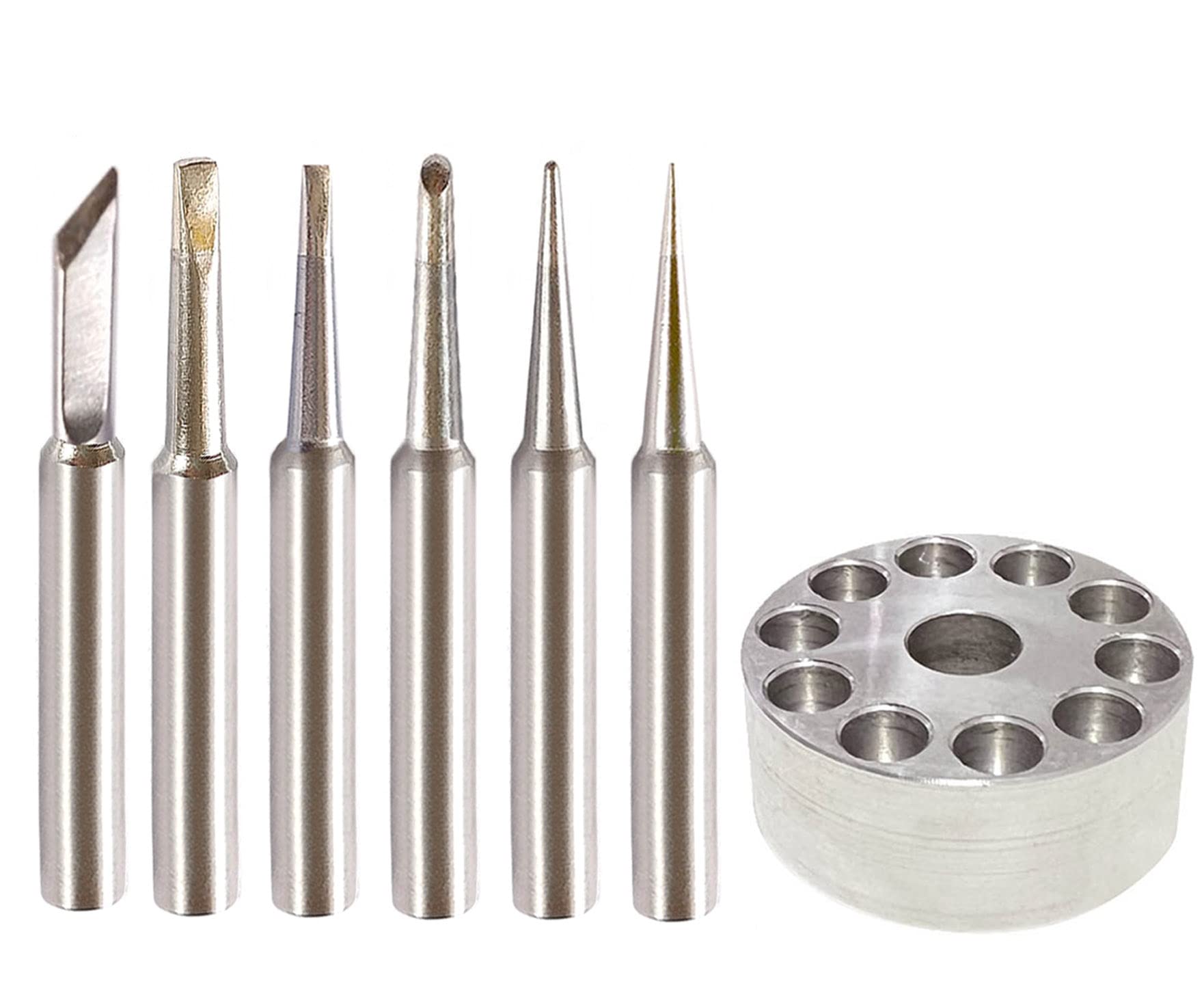 Photo 1 of ShineNow ST Soldering Tips for Weller WLC100 SP40 SP40N WP25 WP30 WP35 6pcs Combo with a Metal Tip Holder
