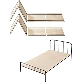 VEVOR Bunkie Board Twin Size, 35" x 71" Foldable Box Spring, 0.4" Thicker Wooden Bed Boards for Under Mattress, Bed Slats with No Assembly Required, Easy-to-use Bed Support Board