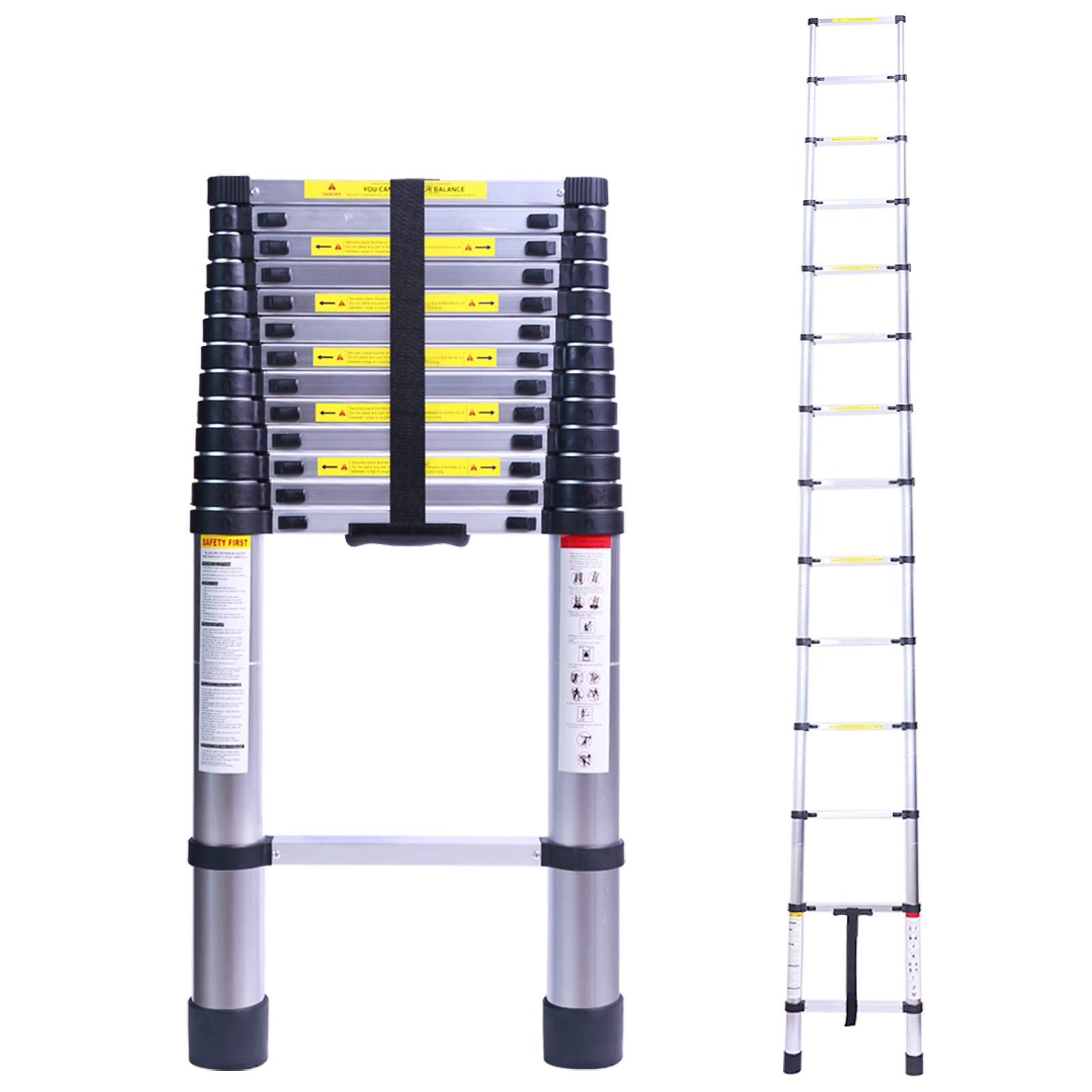 Buy 16.4FT Tall Telescopic Extension Ladders Aluminum Collapsible