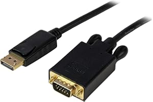 StarTech.com 6ft (1.8m) DisplayPort to VGA Cable - Active DisplayPort to VGA Adapter Cable - 1080p Video - DP to VGA Monitor 