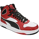 PUMA Mens Rebound Break Mid Lace Up Sneakers Shoes Casual - Grey