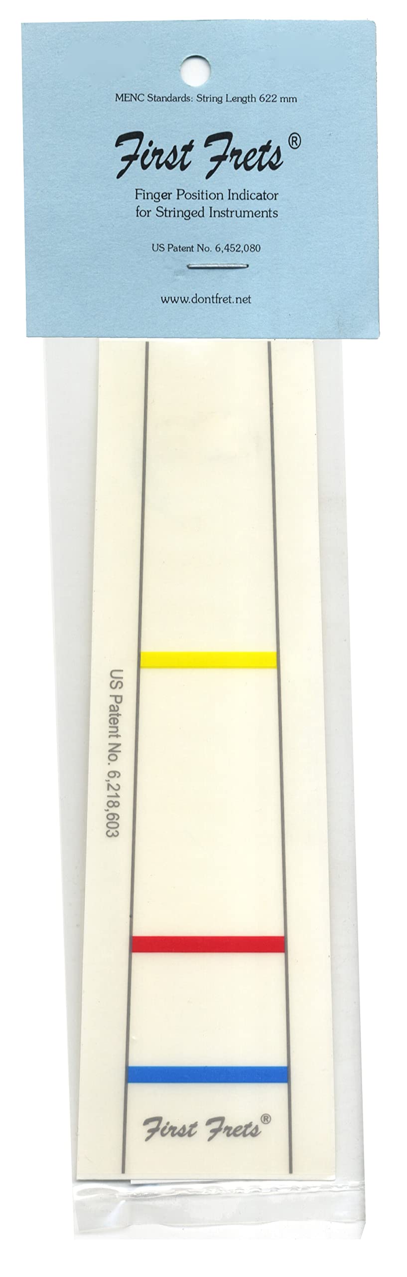 Fingerboard marking FIRST FRET 122, for 1/8 cello, 460 mm