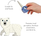 Janod Magnéti'Book Arctic Animals 30 Magnets 10 Model Cards 3+ FSC view 4