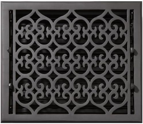 Naiture 12 X 12 Oversized Smooth Cast Iron Floor Register Old