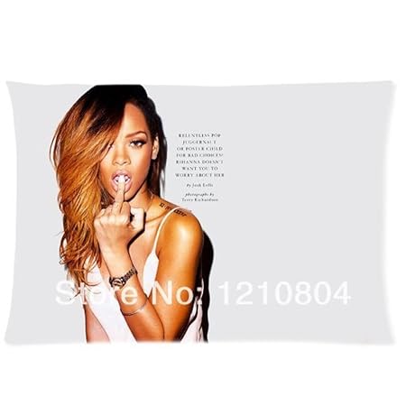 Secret Loop Singer Model Sexy Robyn Rihanna Pillow Case Two Side