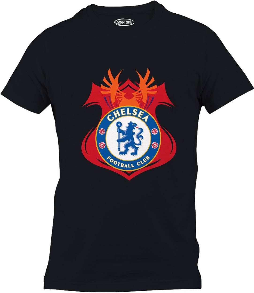 Smart Zone Men's FC Chelsea Professional Football Club T Shirt Black XXLarge Clothing Smart Zone Men's FC Chelsea Professional Football Club T Shirt Black XXLarge Clothing