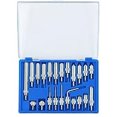 HDLNKAK Dial Indicator Extension Set - Metric Dial Indicators Tips 22 Pieces, for Precision Measurement -Dial Gauge Indicator with Extension, Tips, and Tools, Essential Tools for Dial Indicators