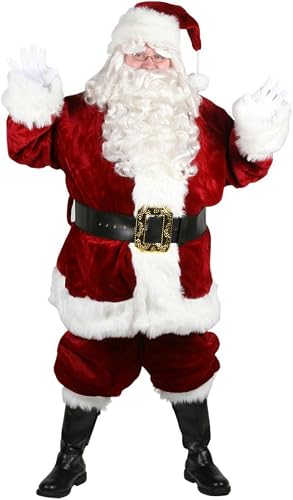 Amazon 大きいサイズ プラスサイズ 高級 本格 サンタクロース コスチューム 衣装 クリスマス コスプレ 大人 立派なサンタ マジェスティック Halco コスプレ 仮装 通販