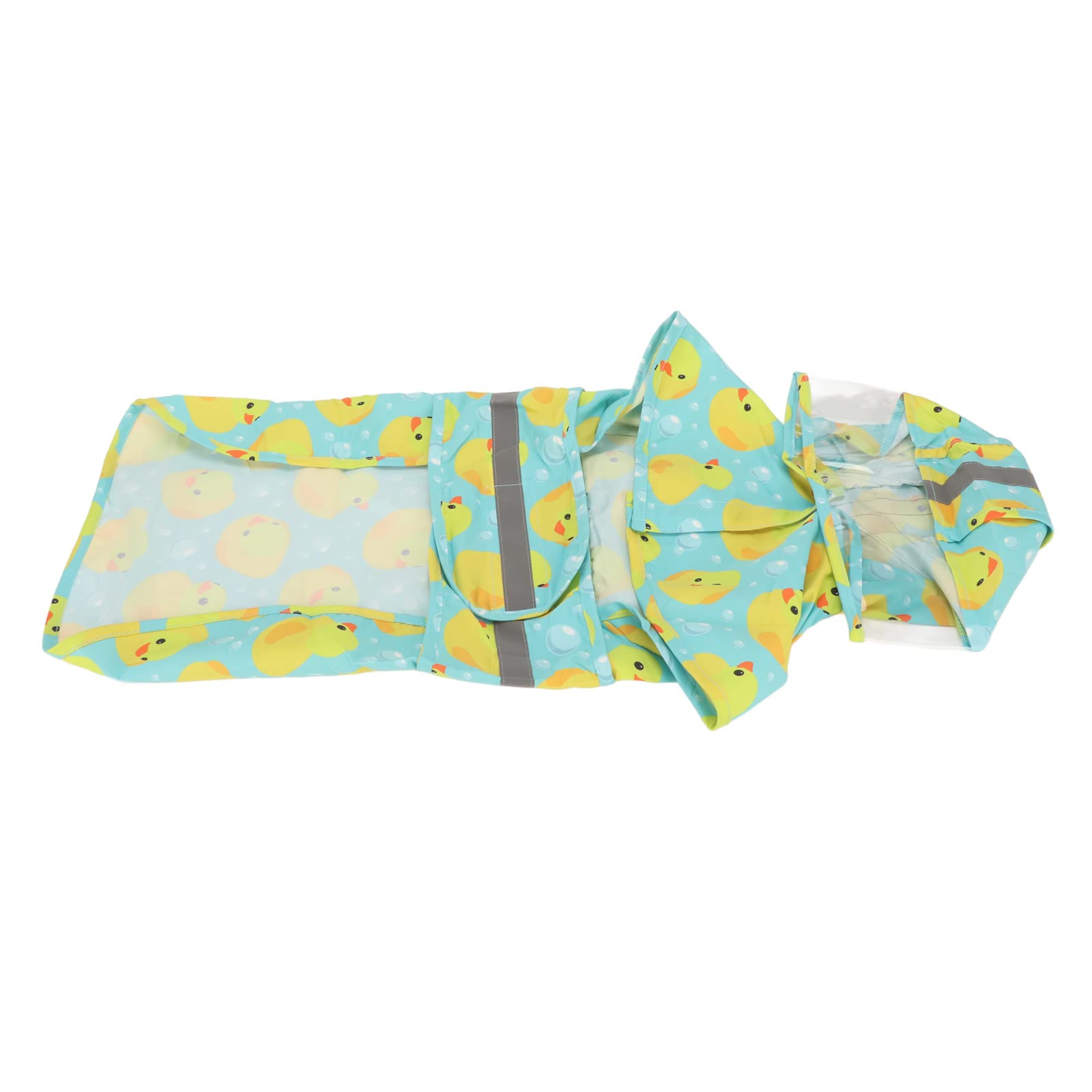 Naroote Dog Raincoat, Duck Print Waterproof Dog Raincoat Adjustable for Small Dogs (XXL)