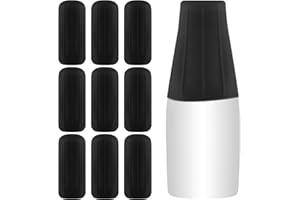 NACHLYNN 10 Pack Silicone Bottle Covers Black Silicone Travel Size Container Sleeves Travel Bottle Covers Reusable Travel Sleeves for Toiletries for Men Women Travel Toiletry Bag Accessories