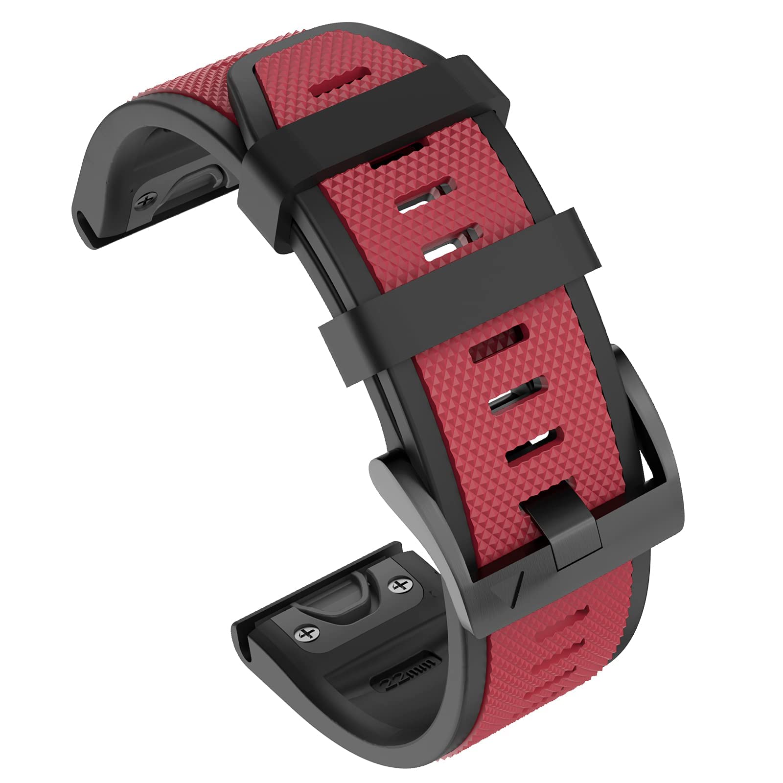 OVERSTEP Strap for Fenix 8 47mm,Fenix E Soft Silicone Replacement Band for Fenix 5,Fenix 6,Fenix 7,Epix Pro 47mm,Quatix 5,Approach S62.