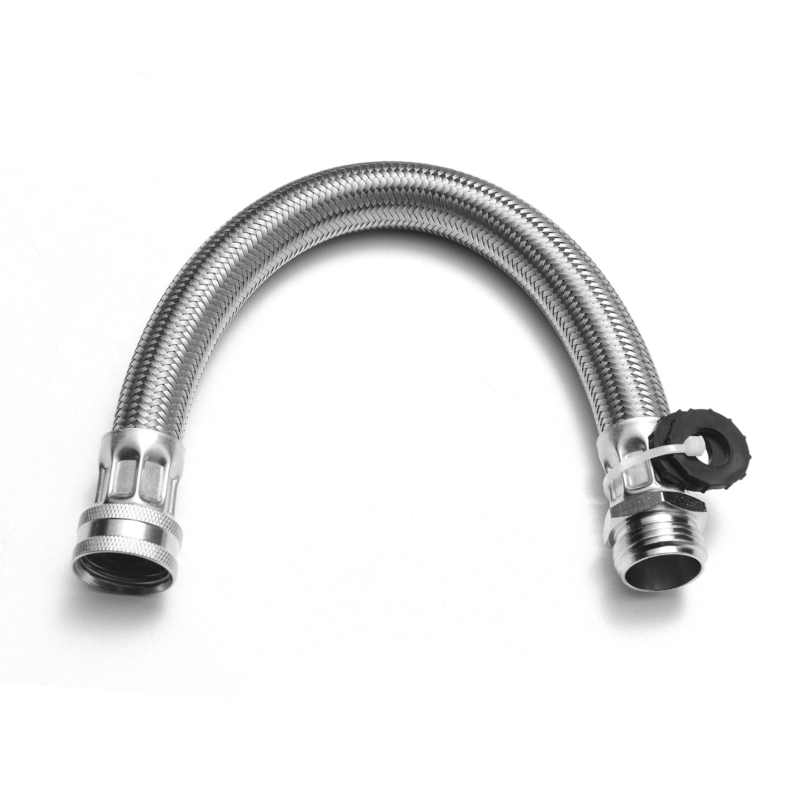 Photo 1 of XUESNOF Garden Hose Extender, Kink-Free Saver,Braided Stainless Steel Water-Inlet Hose (Hose OD 0.87", ID 0.62")
