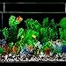 4pcs Artificial Aquarium Plants Plastic Water Plant Fish Tank Decoration 11 inch Height Green